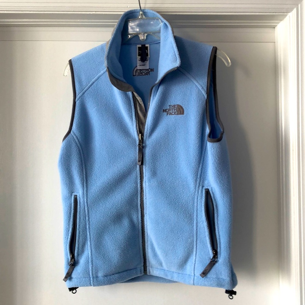EUC North Face Baby Blue Vest Sz XS